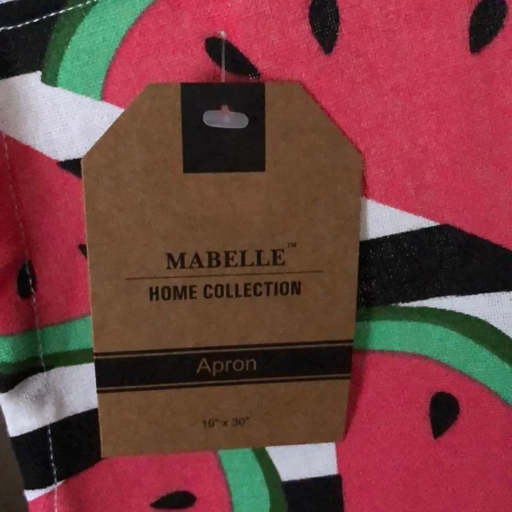 Mabelle Home Collection Watermelon Print Cotton Apron